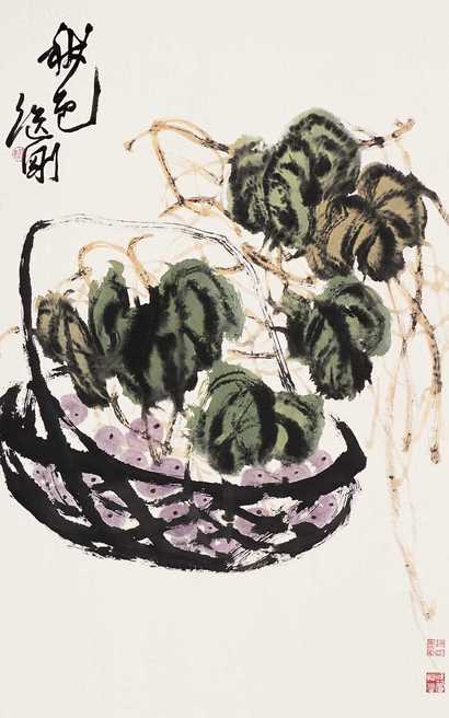 张继刚 花卉 镜心